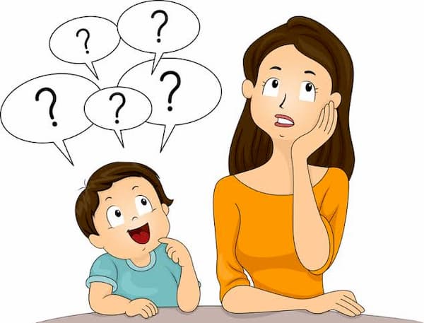 child questions mom about నాన్న