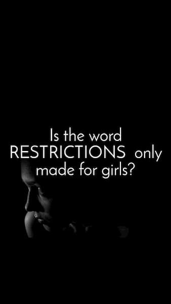 restriction only FOR girls