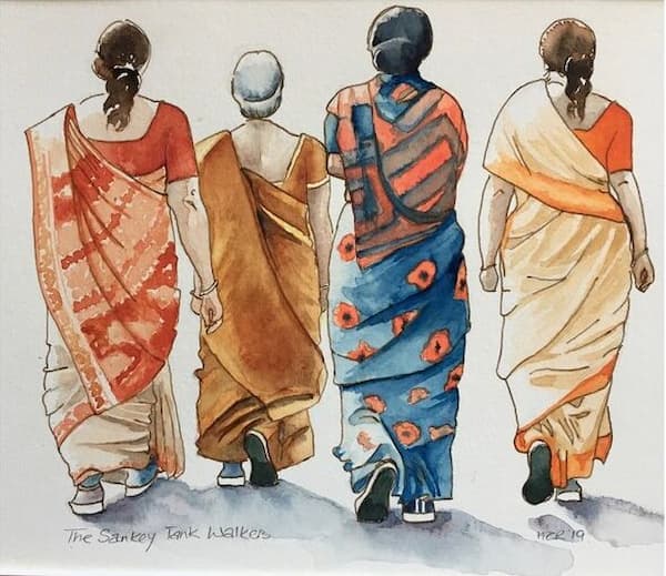 Indian women walking group